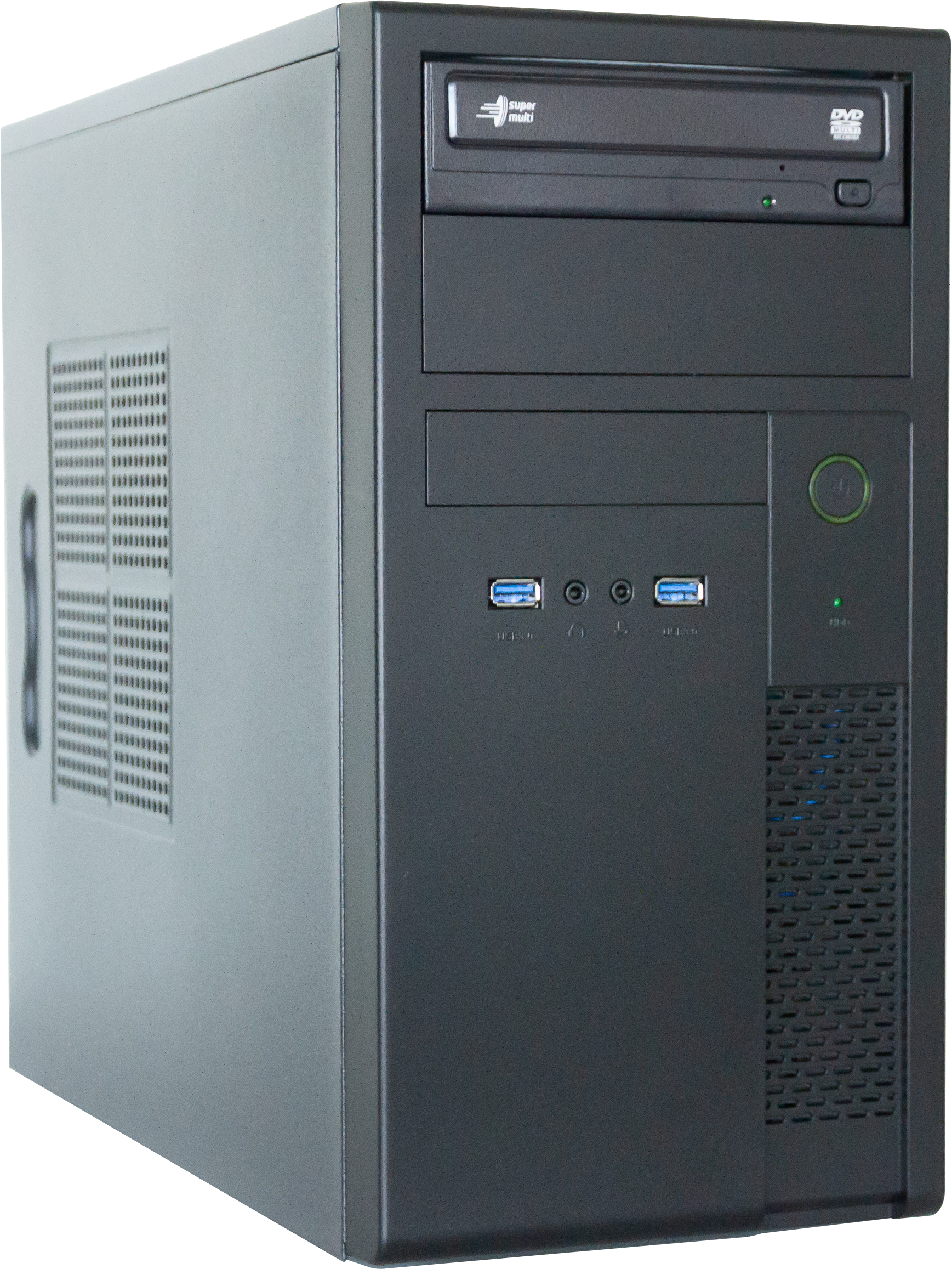 PROWORX Desktop PC PERFORM 5313 I7-10700 16G 1TSSD GT710 DRW W10H Desktop PC, Intel® Core™ i7-10700 Prozessor
(16MB Cache, bis zu 4.80 GHz), 16 GB RAM SSD, Schwarz