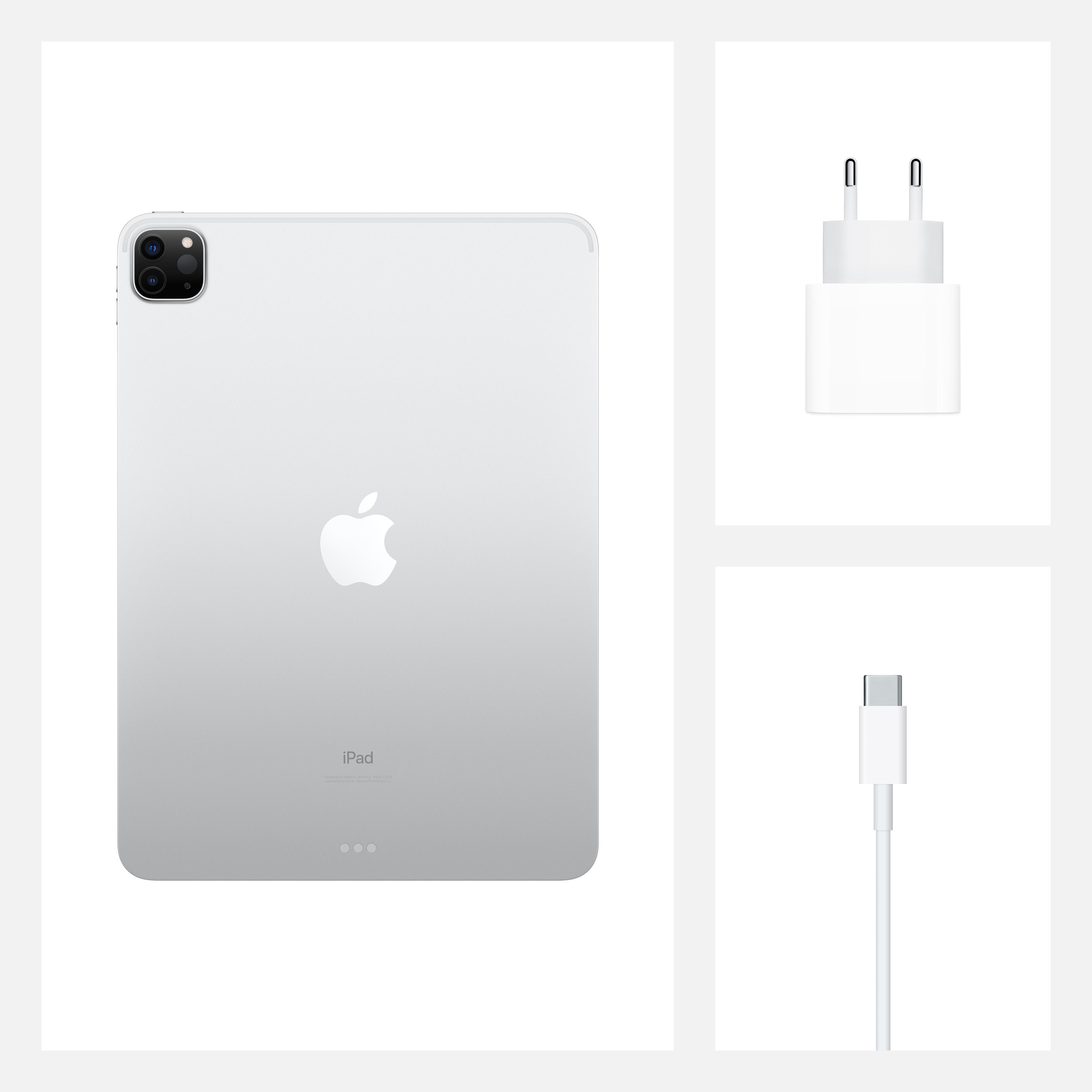 APPLE iPad Pro 11 (2020), Tablet, 256 GB, 11 Zoll, Silber