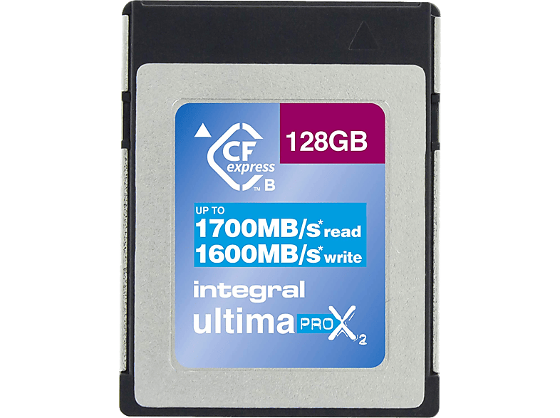 Integral 128GB CFexpress Type B Speicherkarte - 1800MB/s Lesen, 8K RAW Aufnahme