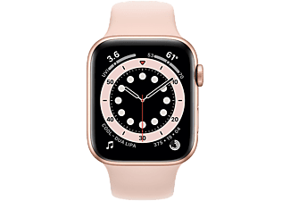 APPLE Watch Series 6 GPS 44mm Gold Aluminium Case with Pink Sand Sport Band