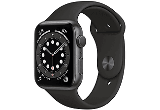 APPLE Watch Series 6 GPS 44mm Space Gray Aluminium Case with Black Sport Band