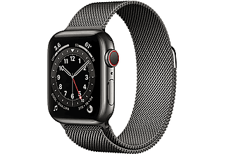APPLE Watch Series 6 GPS + Cellular 40mm Graphite Stainless Steel Case with Graphite Milanese Loop