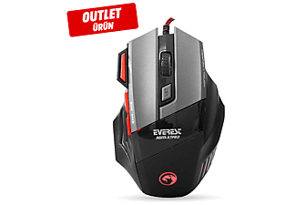 EVEREST SGM-X7 PRO Siyah 4800 Dpi Customizable Oyuncu Mouse Outlet 1190122