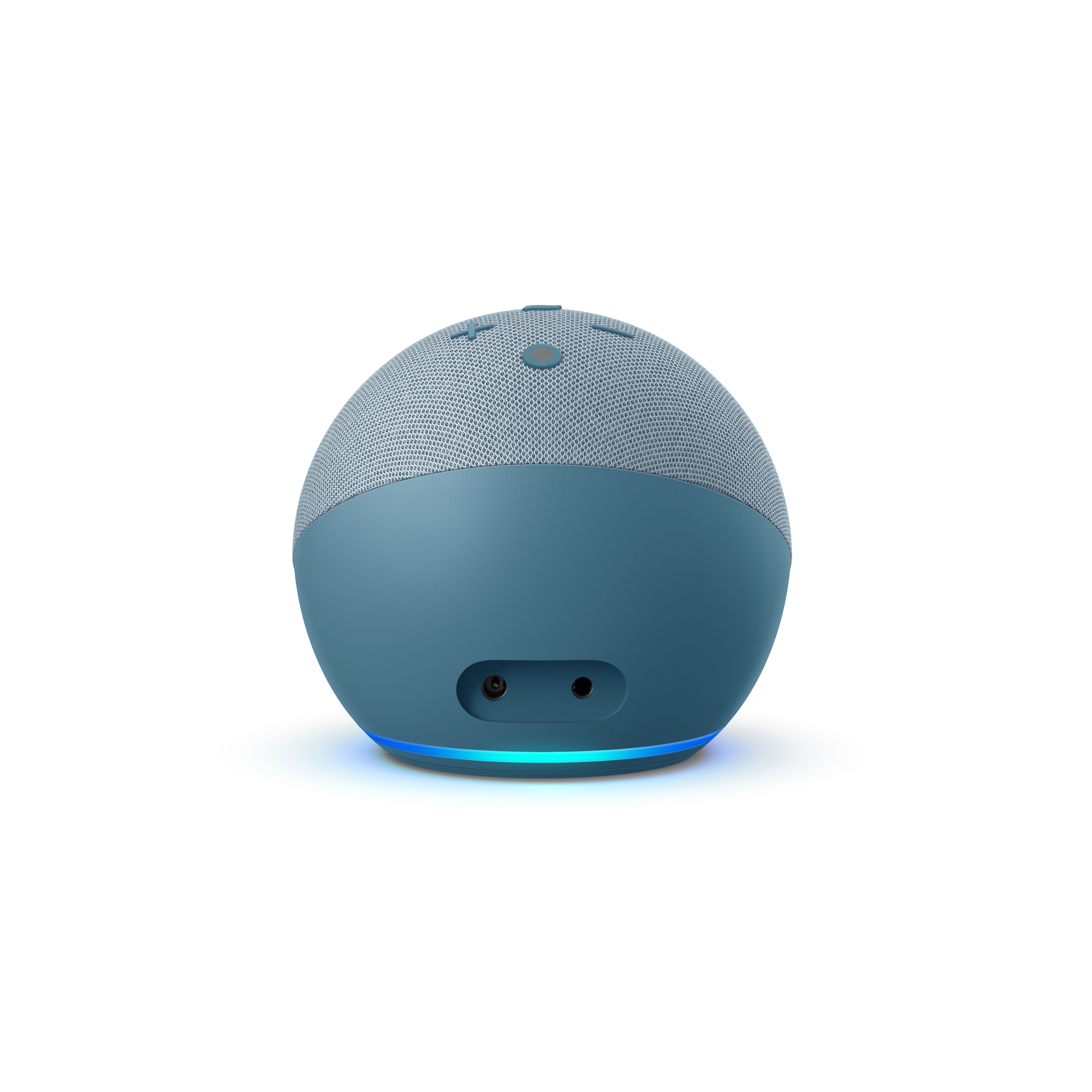 AMAZON Echo Dot (4. Generation) mit Uhr, mit Alexa, Smart Speaker, Blaugrau