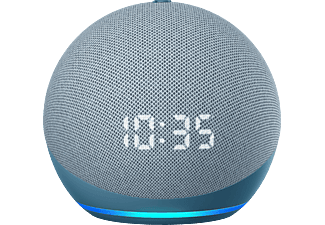 AMAZON Echo Dot (4. Generation), Smarter Lautsprecher mit Uhr und Alexa, Blaugrau