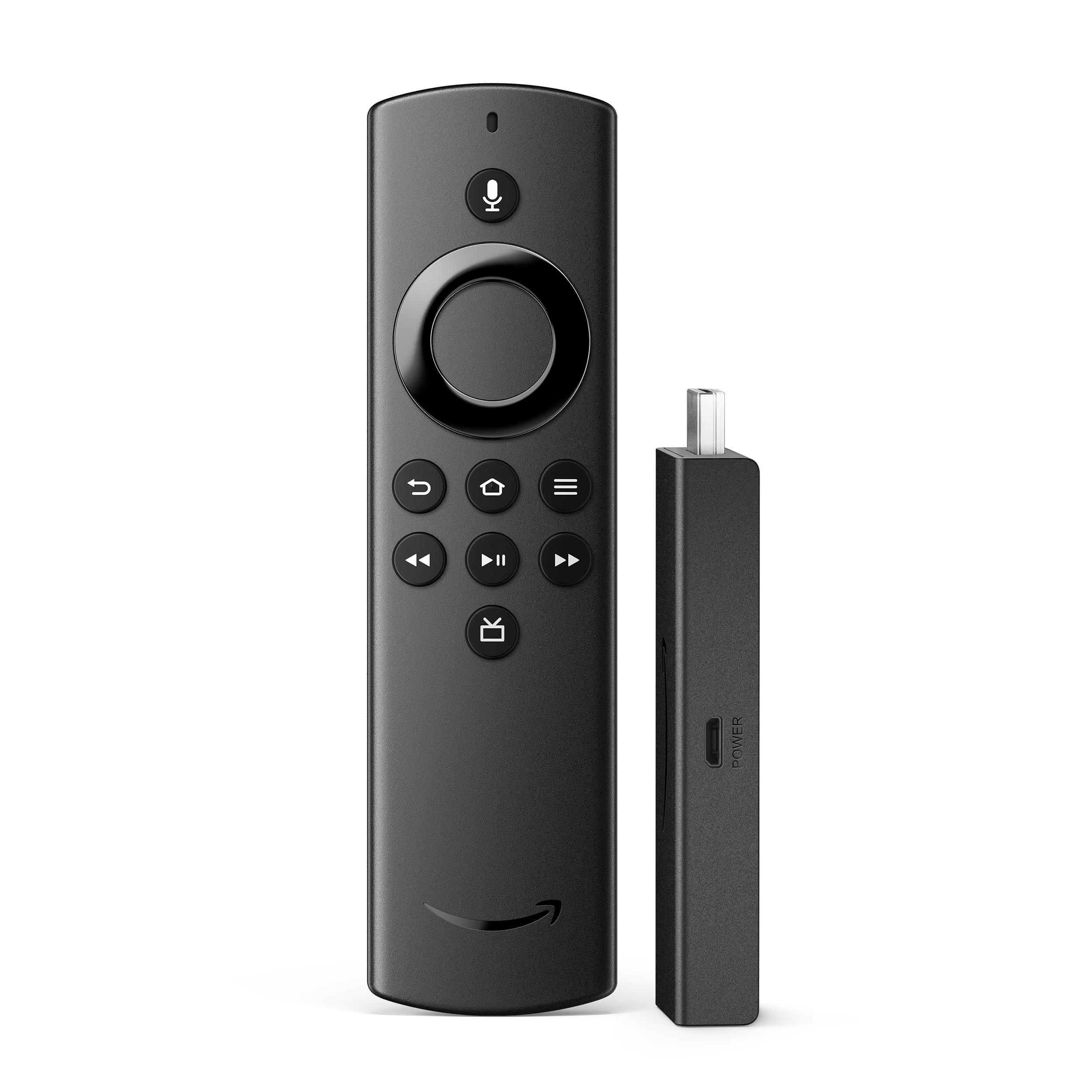 AMAZON Fire TV Stick Lite mit Alexa-Sprachfernbedienung Lite Streaming Stick 8 GB, Schwarz