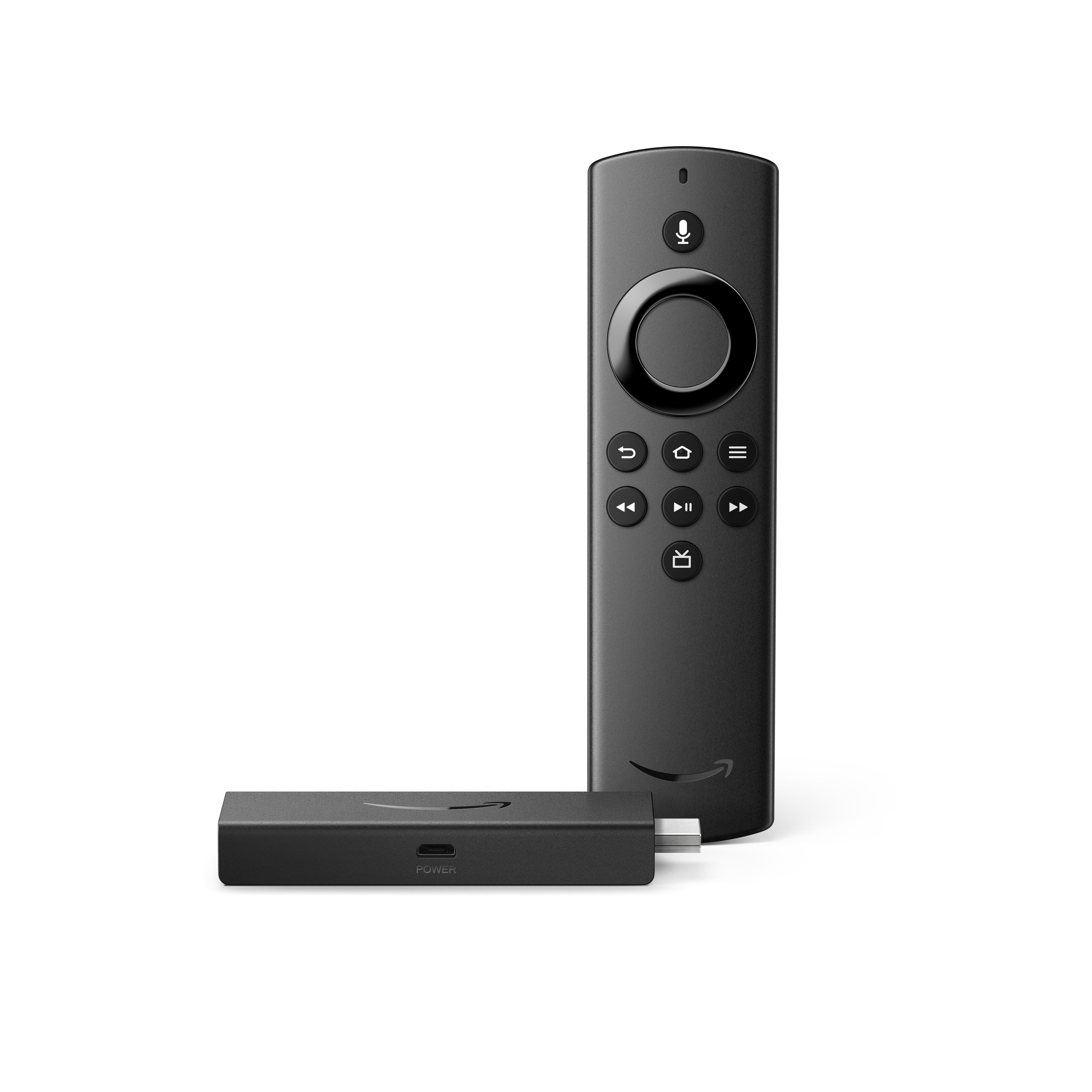 AMAZON Fire TV Stick Lite mit Alexa-Sprachfernbedienung Lite Streaming Stick 8 GB, Schwarz