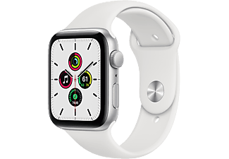 APPLE Watch SE GPS 44mm Silver Aluminium Case with White Sport Band