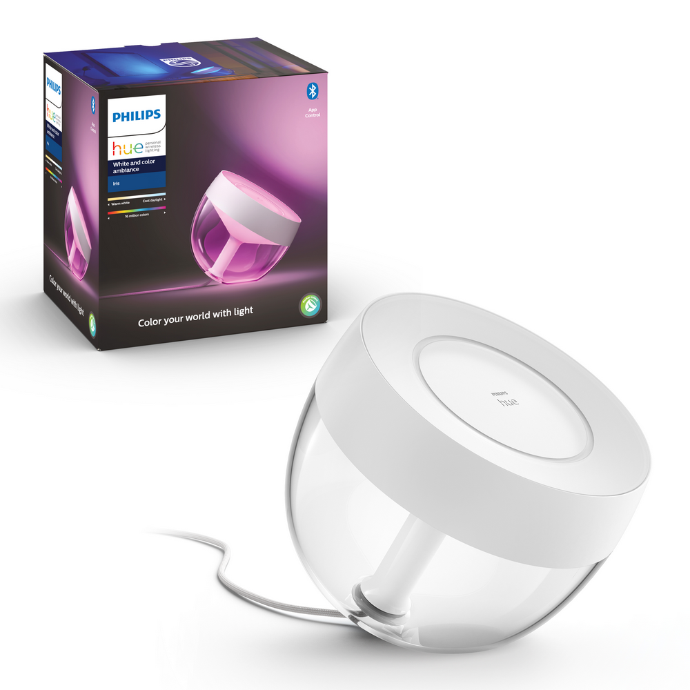 Philips Hue – inteligente iris de mesa led luz blanca y colores compatible con alexa google home rgb white and ambiance sobremesa 570 lx 6500k