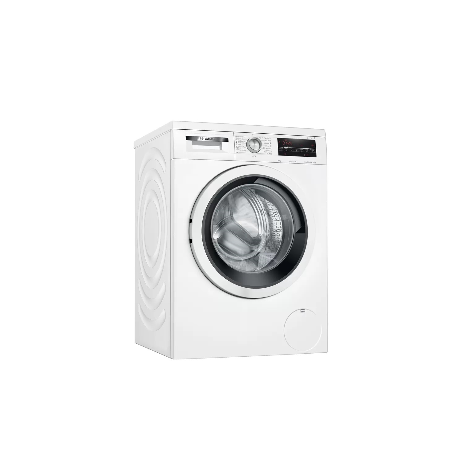 Lavadora carga frontal - Bosch WUU28T60ES, 8 kg, 1400 rpm, 15 Programas, Blanco