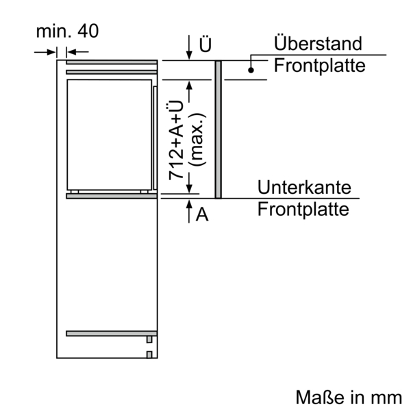 NEFF GI1113FE0 Gefrierschrank N 50 (E, 73 l, 712 mm hoch)

