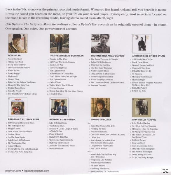 Bob Dylan - The Original Mono Recordings  - (CD)
