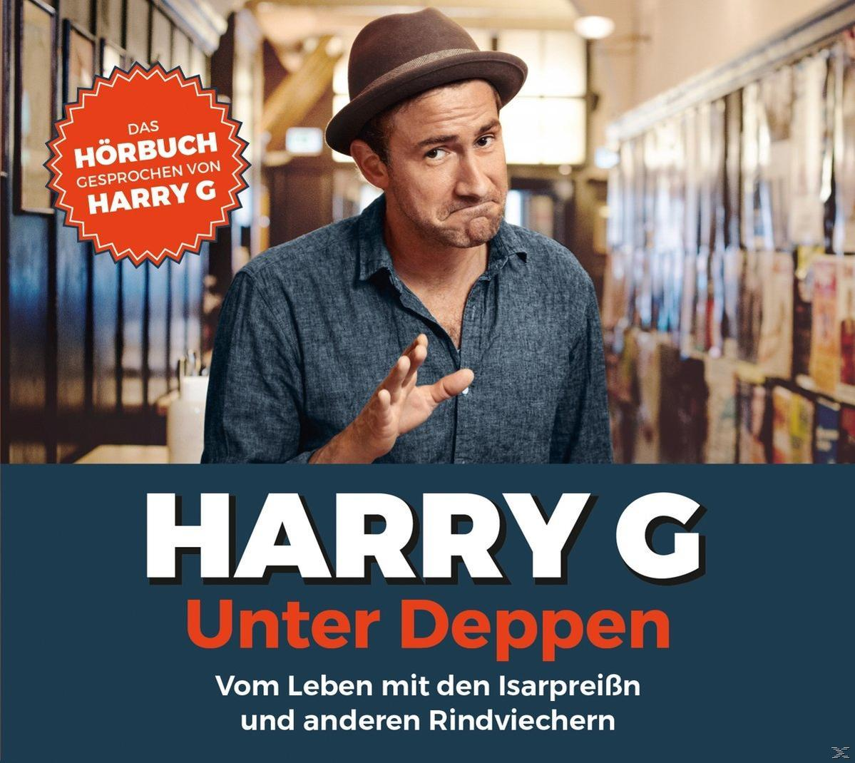 Mann mit Hut, blickt den Betrachter an, deutscher Text.