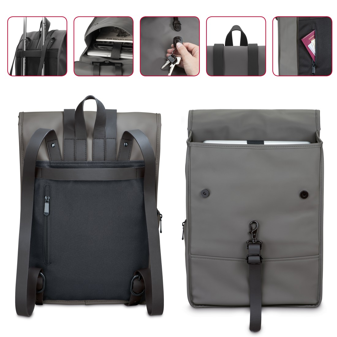 HAMA Perth 15.6 Zoll Notebook-Rucksack