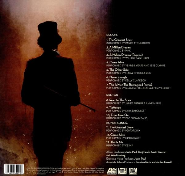 Rückseite eines Musikalbums mit Songtiteln und Credits.