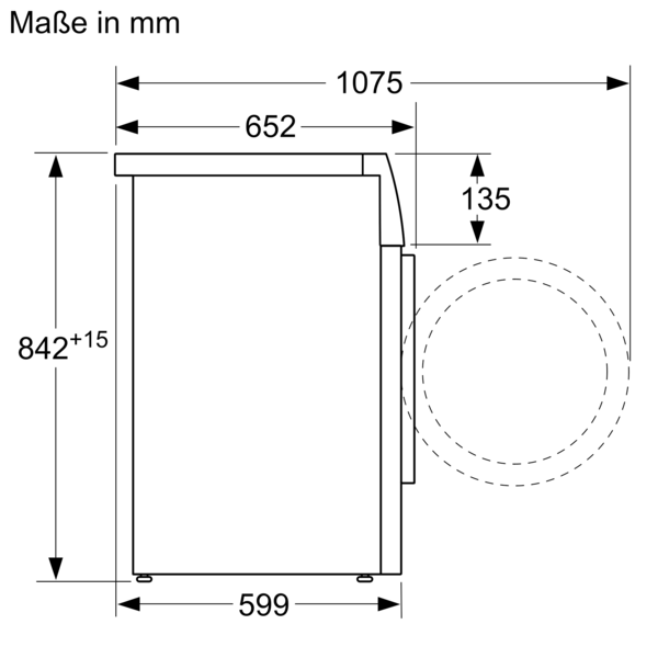 SIEMENS WT45HVA1 Wärmepumpentrockner (8 kg), Weiß)