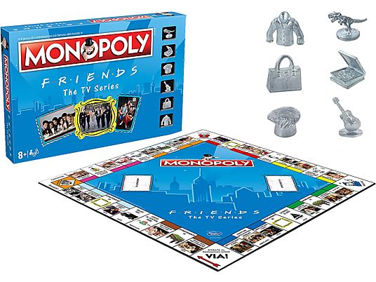 WINNING MOVES Monopoly: Friends (FR) - Gioco da tavolo (Multicolore)