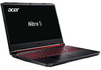 ACER Nitro 5 (AN515-54-58HS) 120 Hz Display & Rote Tastaturbeleuchtung, Gaming Notebook mit 15,6 Zoll Display, Intel® Core™ i5 Prozessor, 8 GB RAM, 512 GB SSD, GeForce RTX 2060, Schwarz / Rot