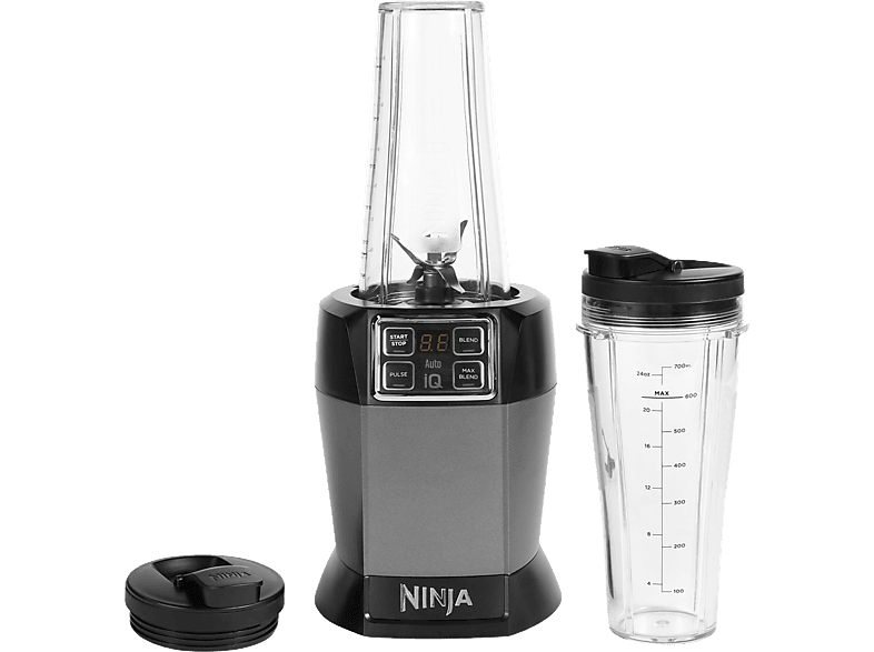 NINJA BN495EU Standmixer Schwarz/Silber (1000 Watt, 0.7 Liter) | Standmixer