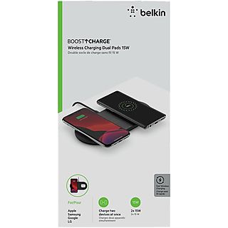 BELKIN Draadloze lader Dual pads Zwart (WIZ008VFBK)