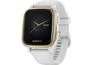 GARMIN Venu Sq - Smartwatch (125 - 190 mm, Silicone, Bianco)