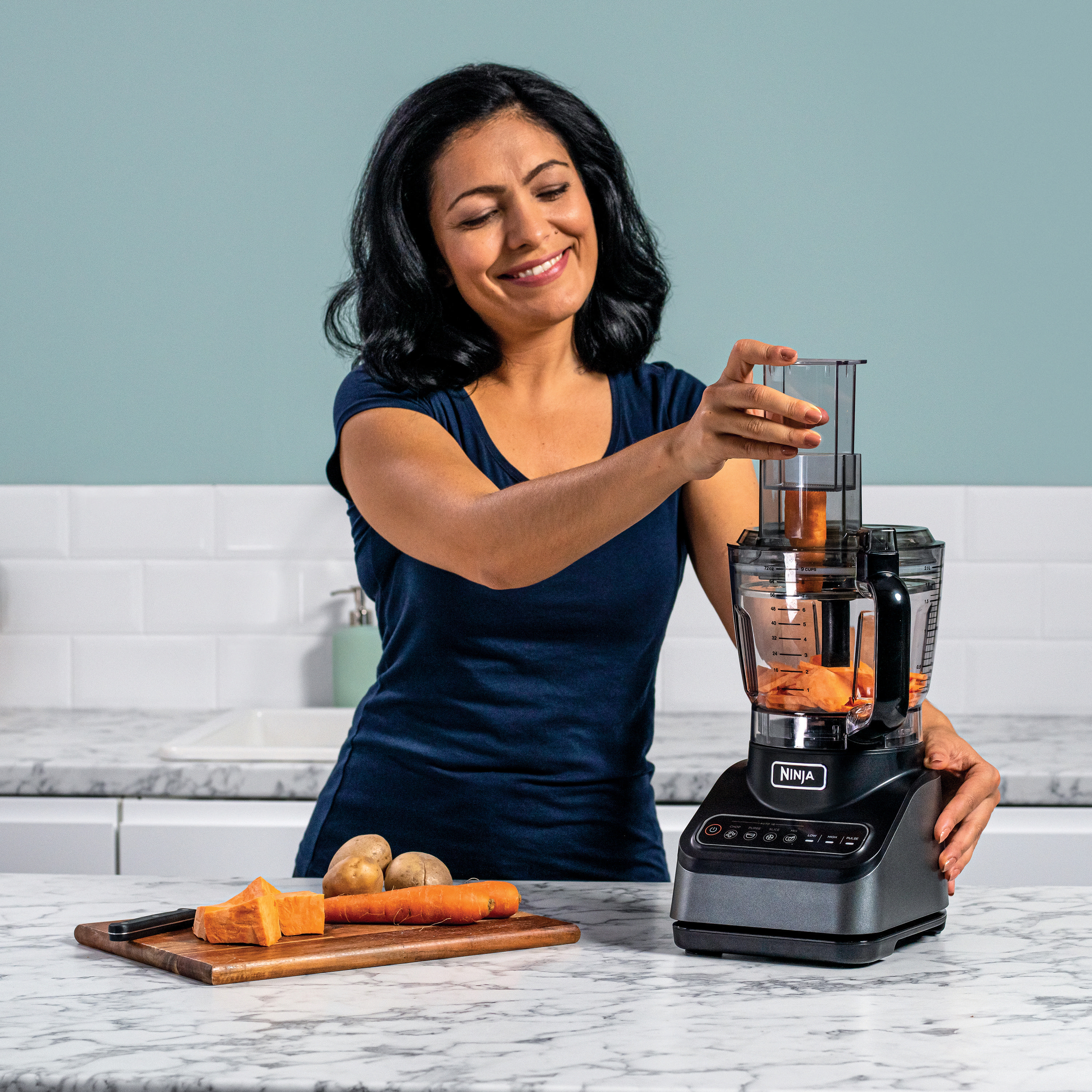NINJA BN650EU Küchenmaschine Schwarz (Rührschüsselkapazität: 2,1 l, 850 Watt)