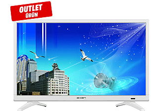 AXEN AX24LED09 24" 60 Ekran USBMediaPlayer Uydu Alıcılı HD LED TV (Beyaz Tasarım) Outlet 1208081