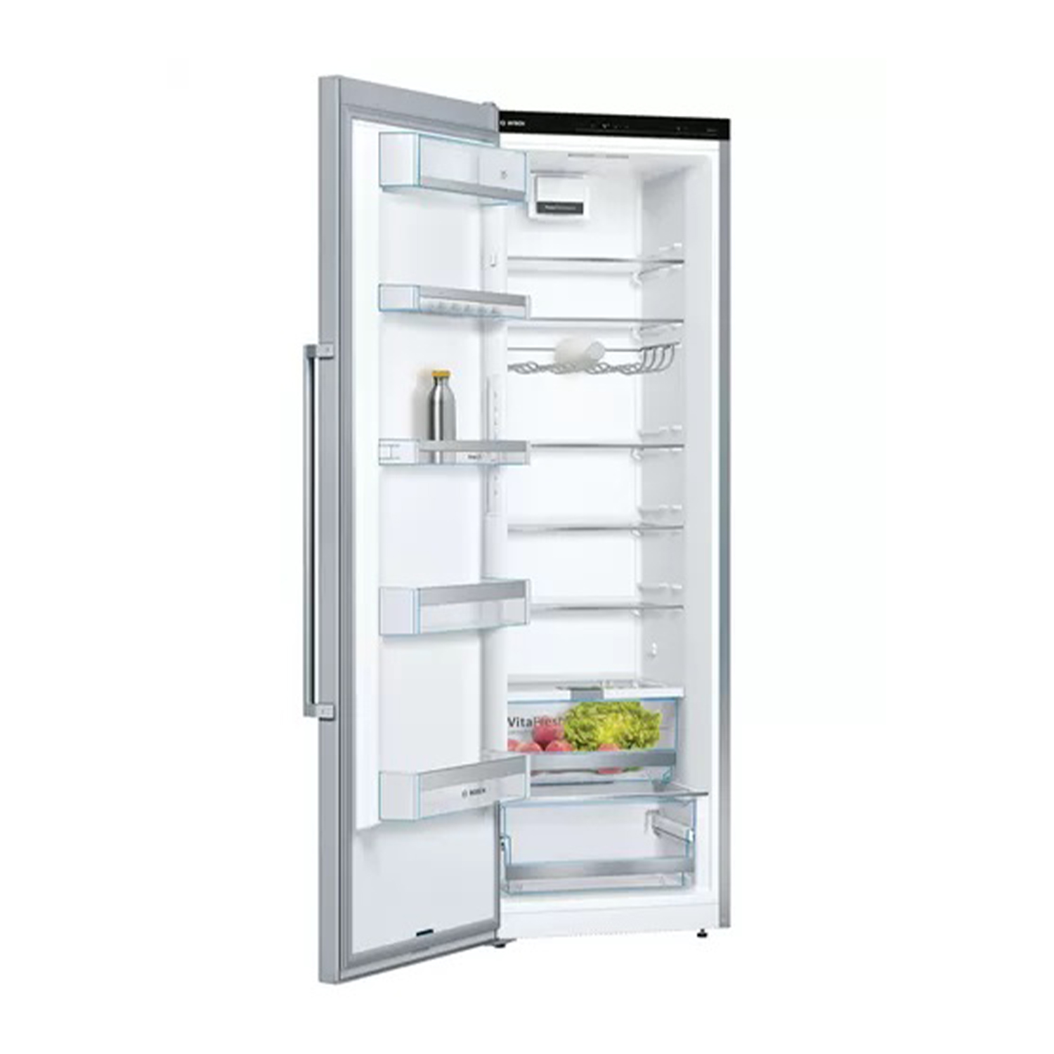Frigorífico una puerta - Bosch KSV36AIDP, 346 l, Independiente, 39 dB, Inox