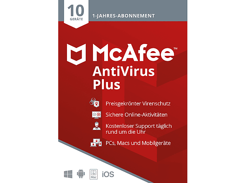 AntiVirus Plus 10 Geräte (Code in a Box) | [Multiplattform] auf ...