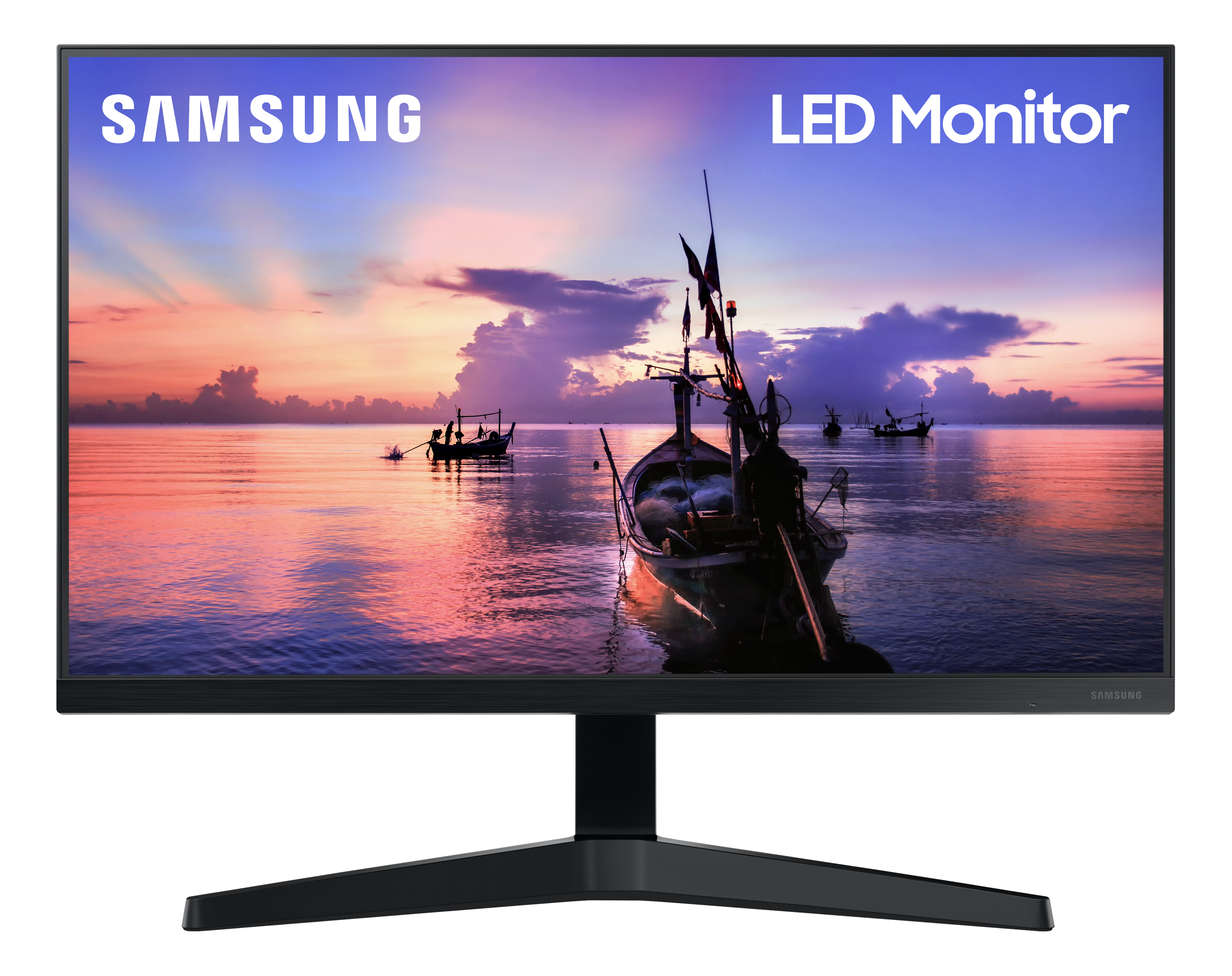SAMSUNG  -Ausstellungsstück- Monitor T350, 24 Zoll, FHD, 250cd, 75Hz, IPS, 5ms, FreeSync, Dunkelblaugrau (LF24T350FHRXEN) 24 Zoll Monitor, Full-HD, 5 ms Reaktionszeit, 250 cd/m², 75 Hz, Dunkelblaugrau