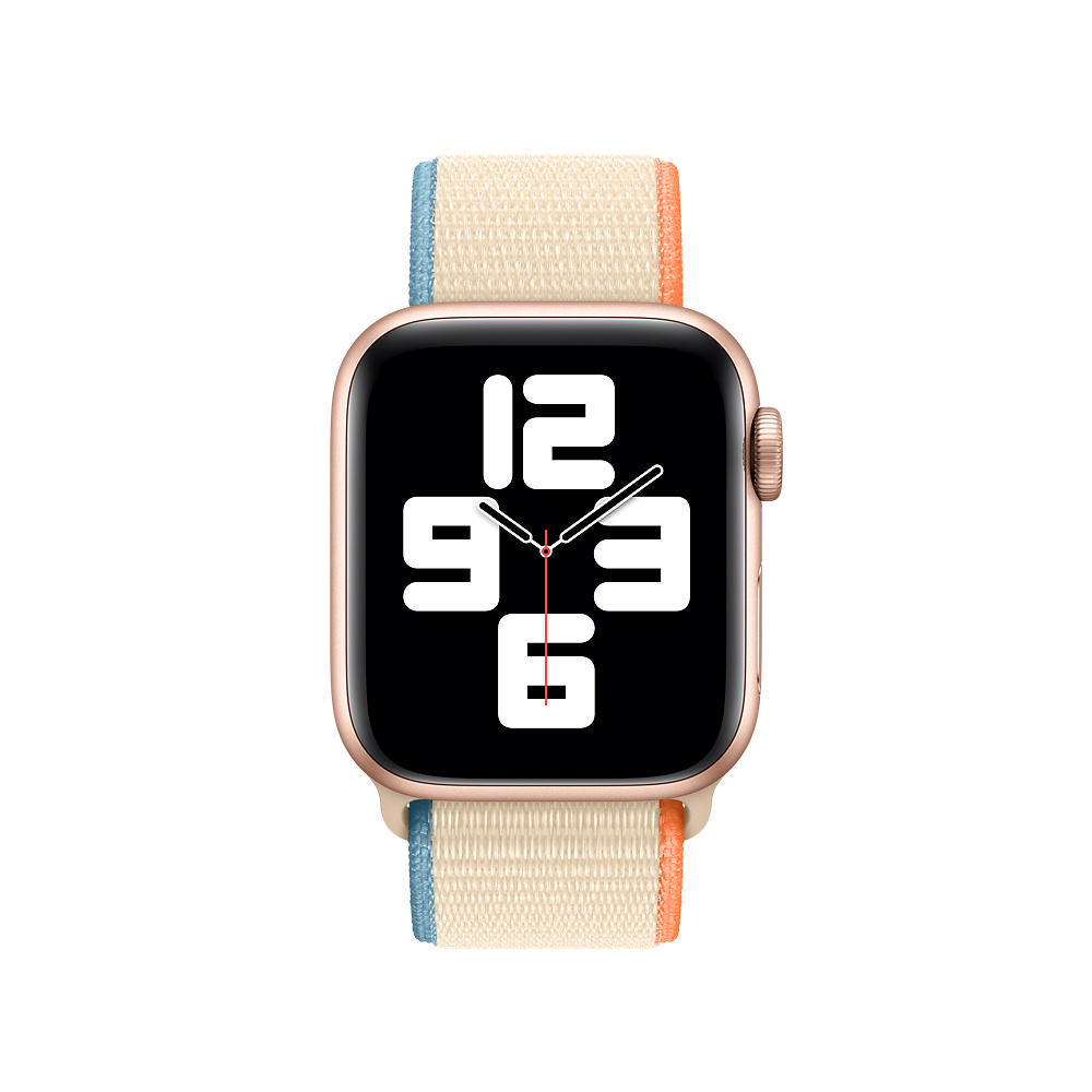 APPLE 40 mm Sport Loop, Ersatzarmband, Creme