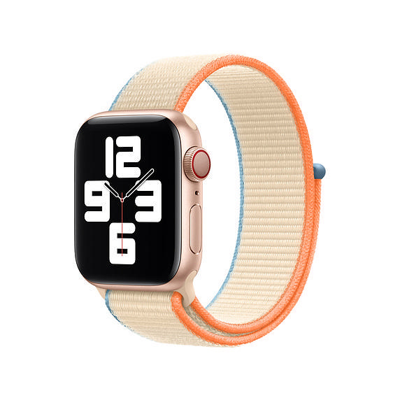 APPLE 40 mm Sport Loop, Ersatzarmband, Creme
