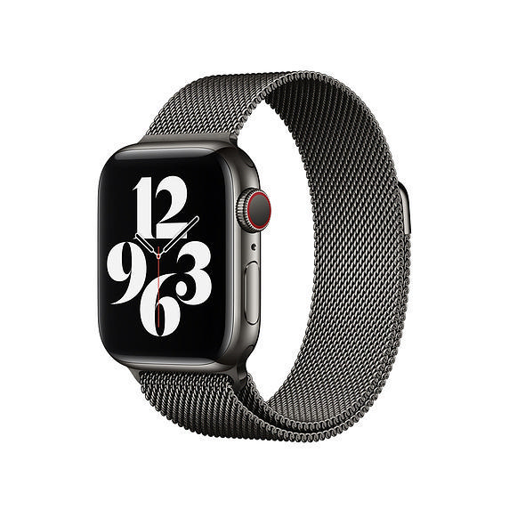 APPLE 40 mm Milanaise, Ersatzarmband, Graphit