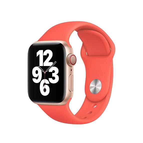 APPLE 40 mm Sportarmband, Ersatzarmband, Zitruspink