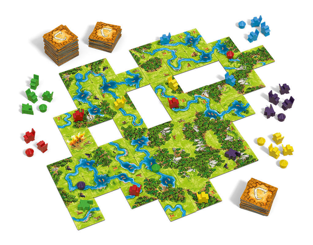 HANS IM GLÜCK Carcassonne Jäger und Sammler Gesellschaftsspiel Mehrfarbig