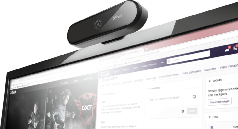TRUST Webcam Tyro Full HD 1080 p Noir (23637)