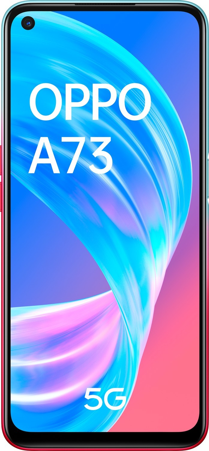 Móvil - OPPO A73 5G, Neon, 128 GB, 8 GB RAM, 6.5" Full HD+, MT6853V, 4040mAh, Android