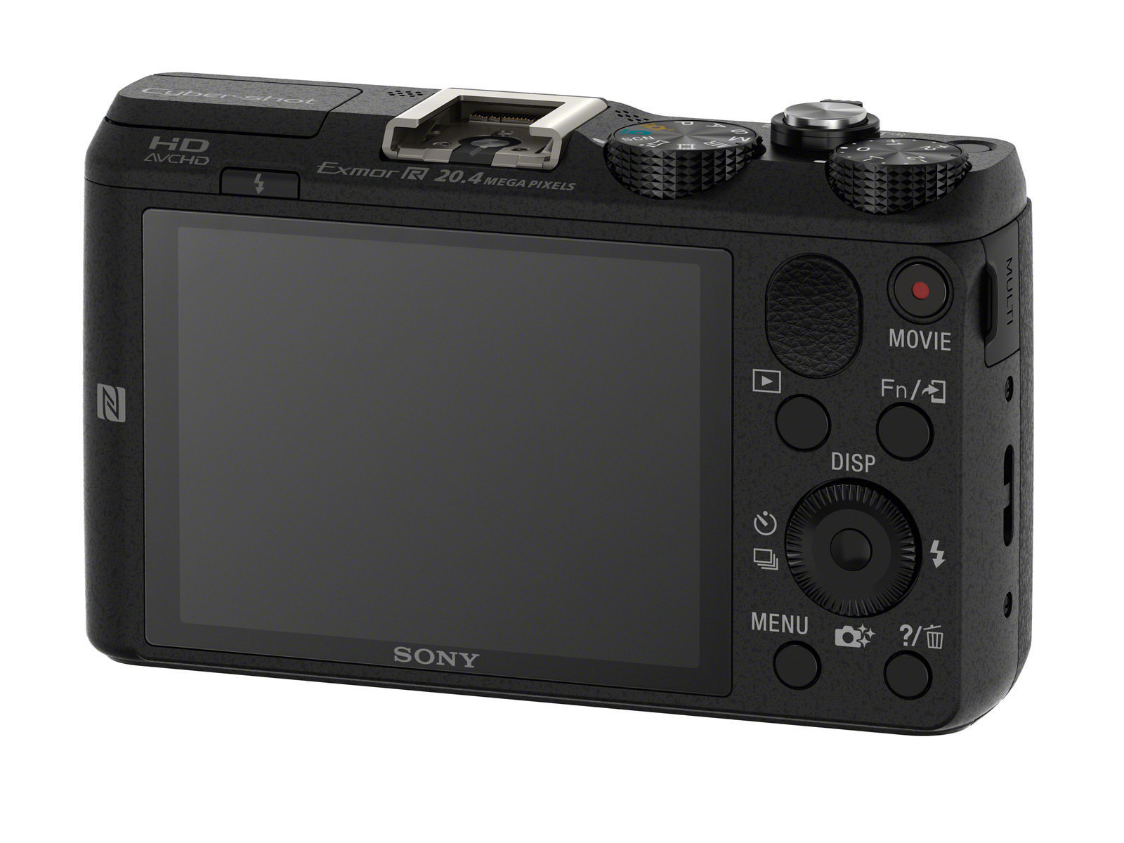 TFT-LCD, opt. Schwarz, DSC-HX60 Xtra WLAN Cyber-shot Digitalkamera Zoom, 30x Fine, NFC , SONY