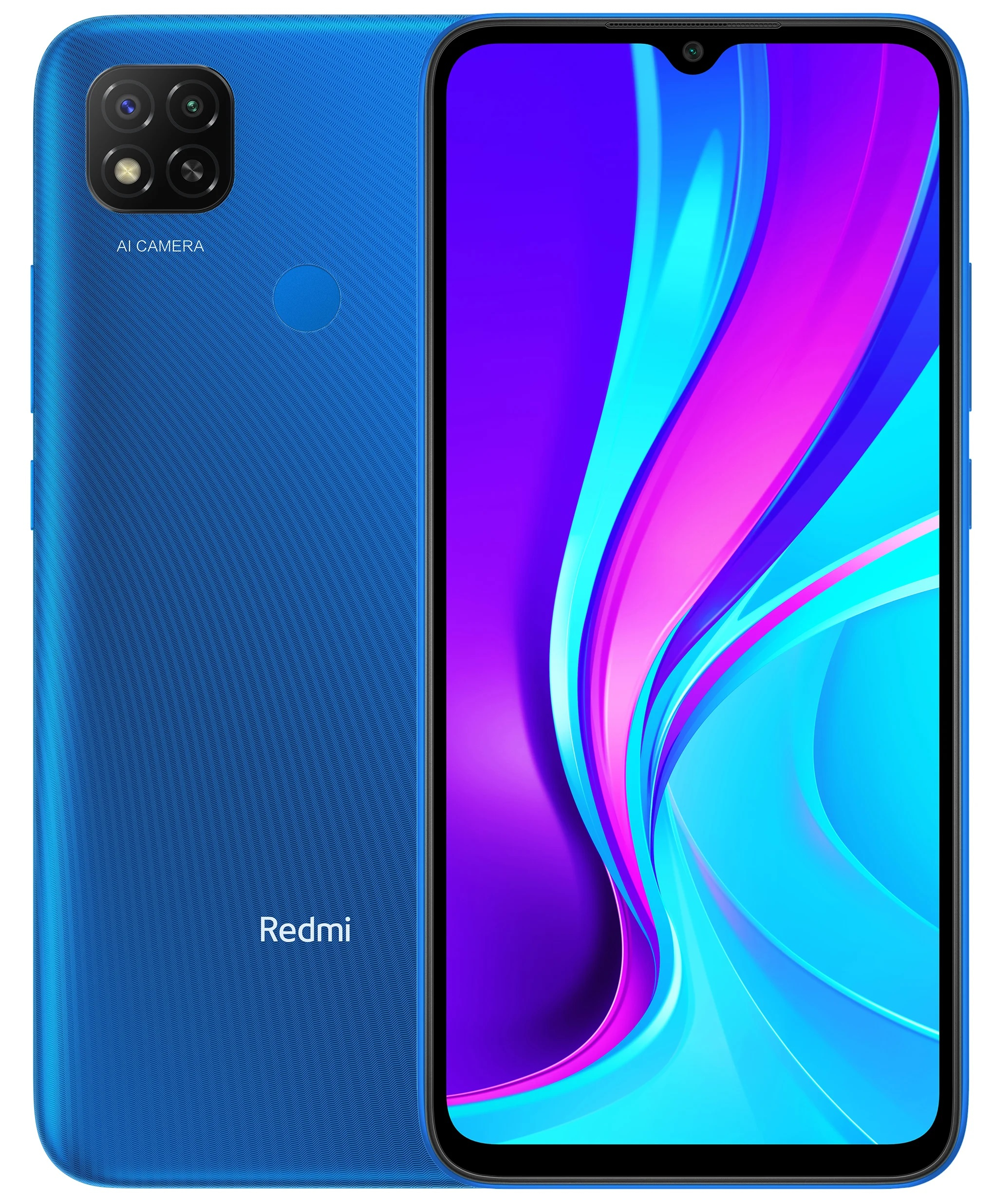 Móvil - Xiaomi Redmi 9C, Azul, 64 GB, 3 GB, 6.53" HD+, MediaTek Helio G35, 5000mAh, Android