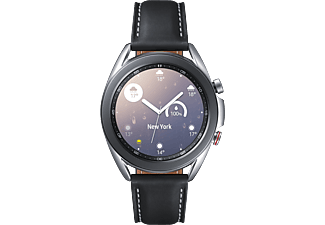 SAMSUNG Galaxy Watch3 (41 mm) LTE - Smartwatch (Larghezza: 20 mm, Pelle, Argento)