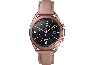 SAMSUNG Galaxy Watch3 (41 mm) LTE - Smartwatch (Breite: 20 mm, Leder, Bronze)