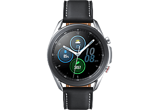 SAMSUNG Galaxy Watch3 (45 mm) LTE - Smartwatch (Larghezza: 22 mm, Pelle, Argento)