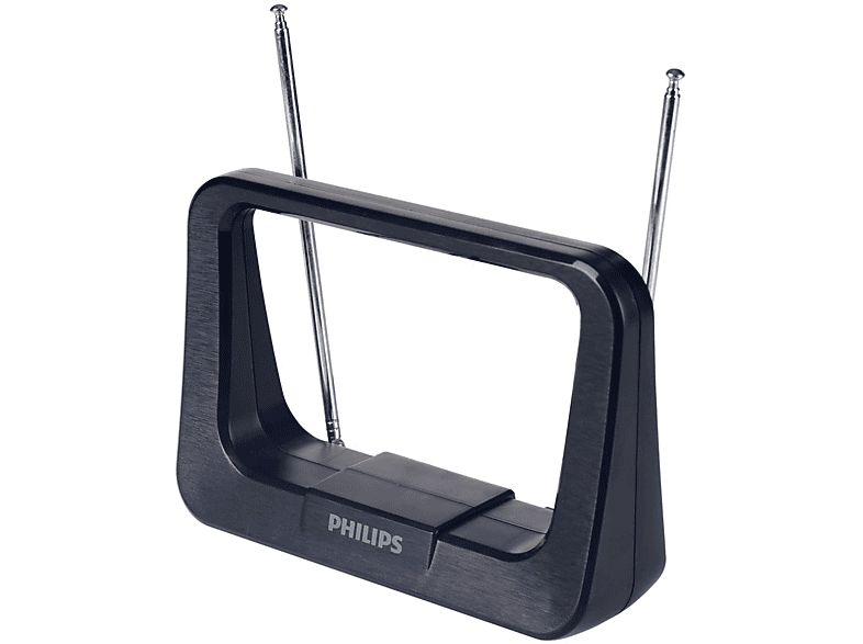 Antena TV Interior  Philips SDV1226/12, 28 dB, Negro