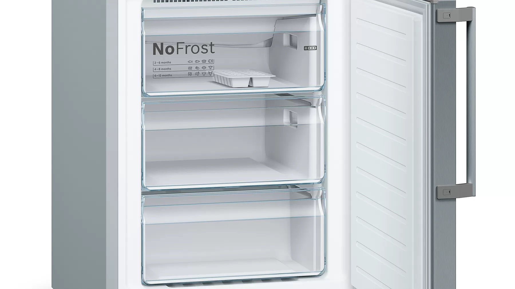 Frigorífico combi - Bosch KGN397LEQ, 39 dB, No Frost, 366 l, Inox