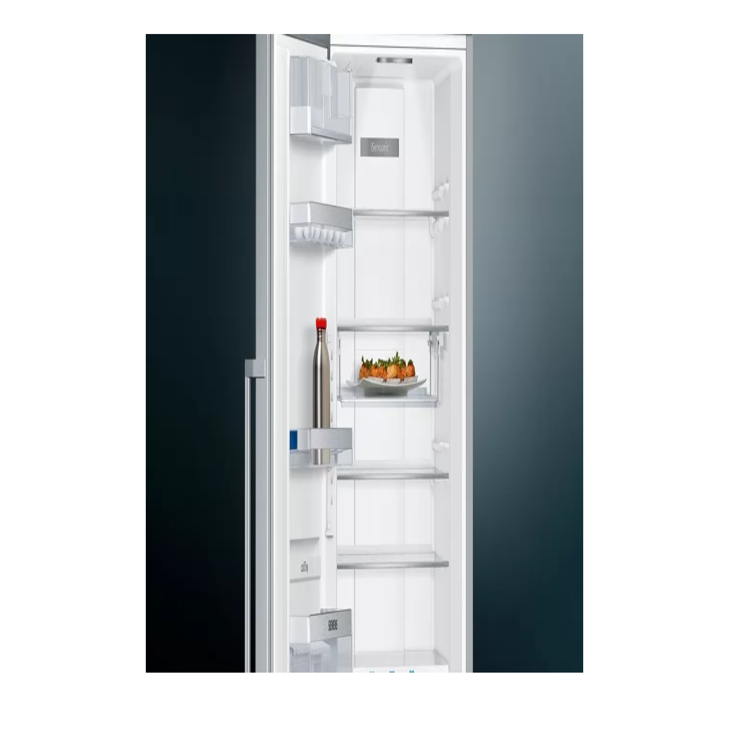 Frigorífico una puerta - Siemens KS36FPIDP, 300 l, No Frost, 186 cm, 41 dB, Inox