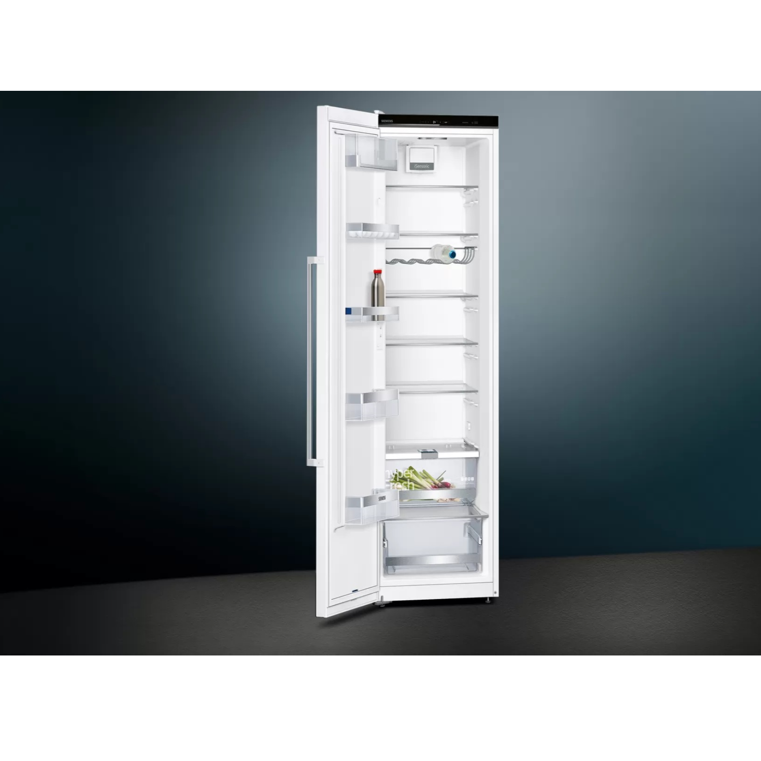 Frigorífico una puerta - Siemens KS36VAWEP, Circulación dinámica, 346 l, 186 cm, 39 dB, Blanco