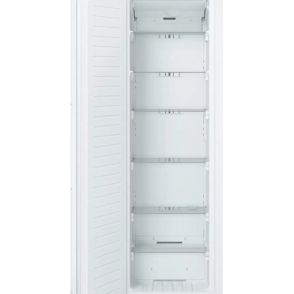 Congelador vertical - Bosch GIN81AEF0, Integrable, No Frost, 211 l, Blanco