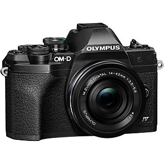 OLYMPUS OM-D E-M10 Mark IV Body + M.Zuiko Digital ED 14-42mm F3.5-5.6 EZ Pancake - Fotocamera Nero