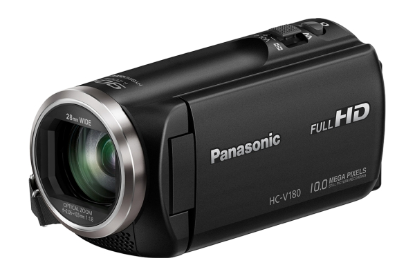 PANASONIC HC-V180 Camcorder , BSI MOS 2,5 Megapixel, 50xopt. Zoom