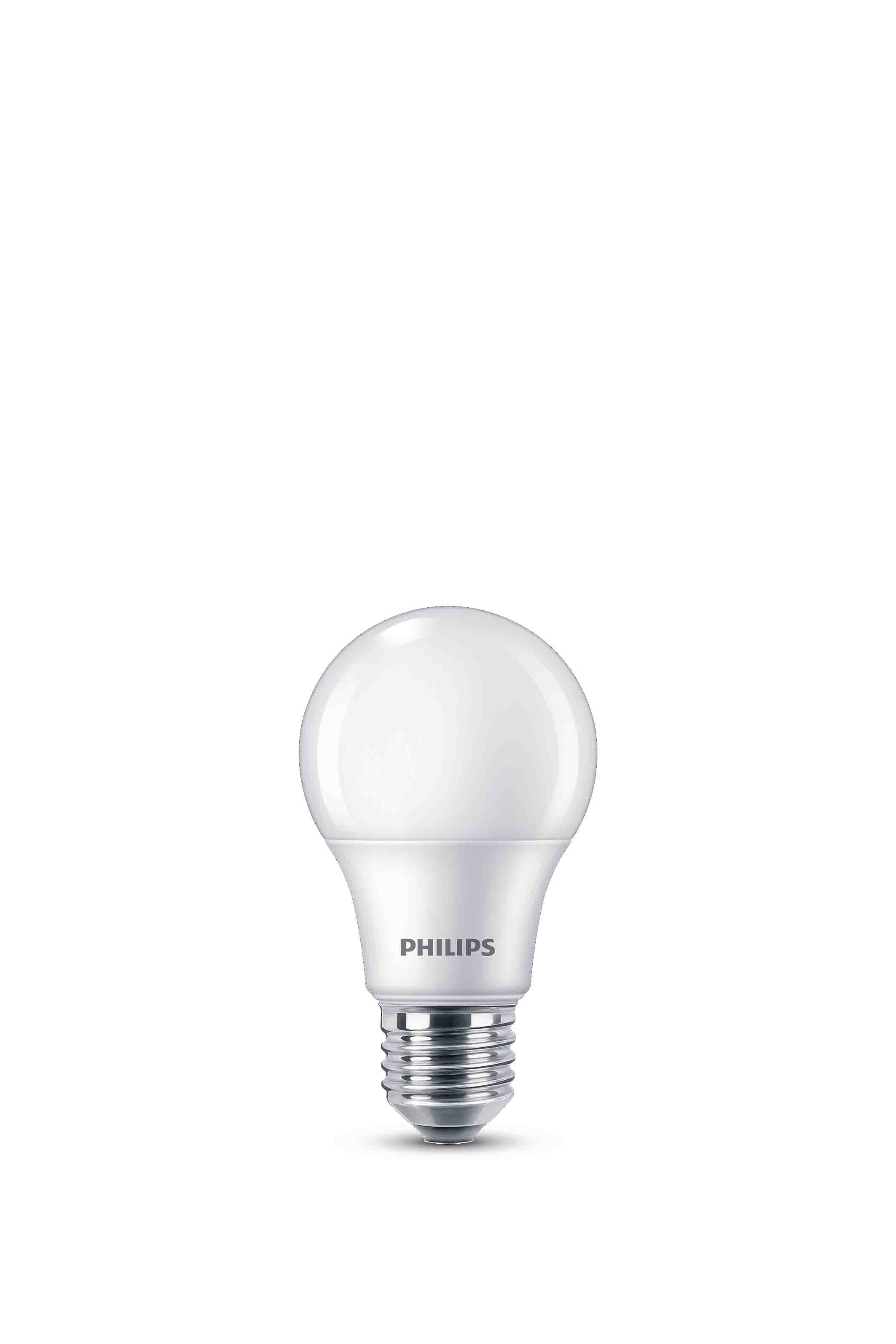 3er Watt PHILIPS Lampe 60 Warmweiß LED Pack Kelvin) Standardform E27 Lumen (2700 860